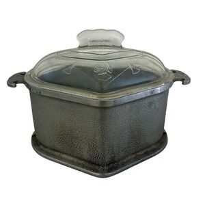 Vintage Guardian Service Casserole Dutch Oven Sweetheart Triangle Pot Glass Lid